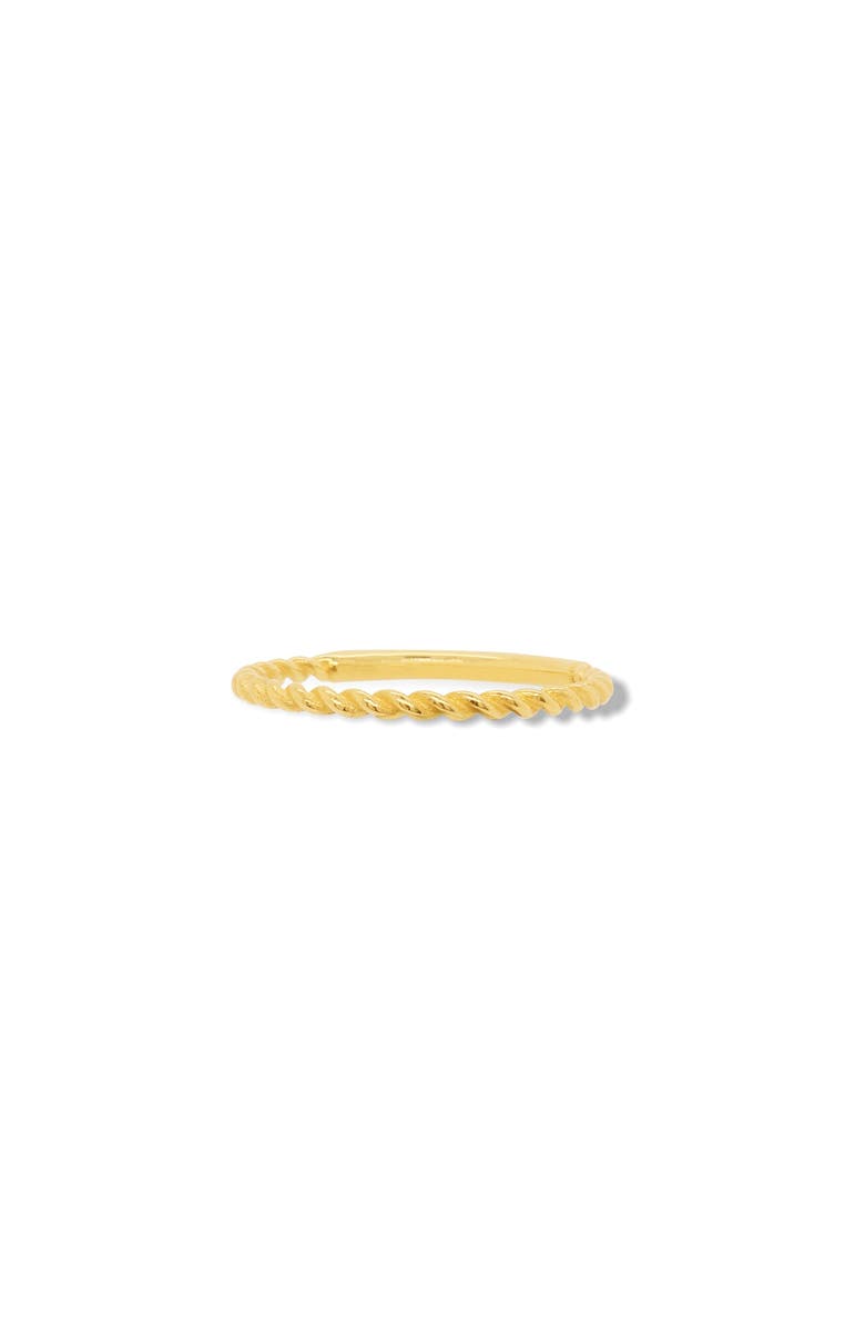 The Lovery Fine Jewelry Twisted Gold Band, Main, color, Yellow Gold