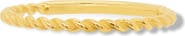 The Lovery Fine Jewelry Twisted Gold Band