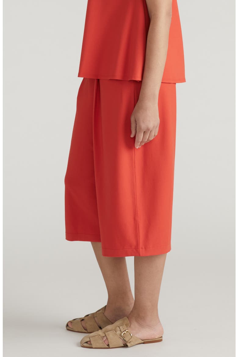 Casual Cotton Culottes, Alternate, color, SHORELINE SUNSET RED