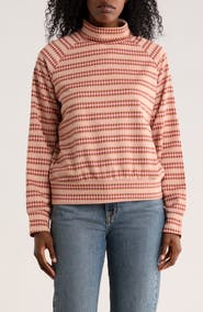 AREA STARS Bebe Long Sleeve Turtleneck Top