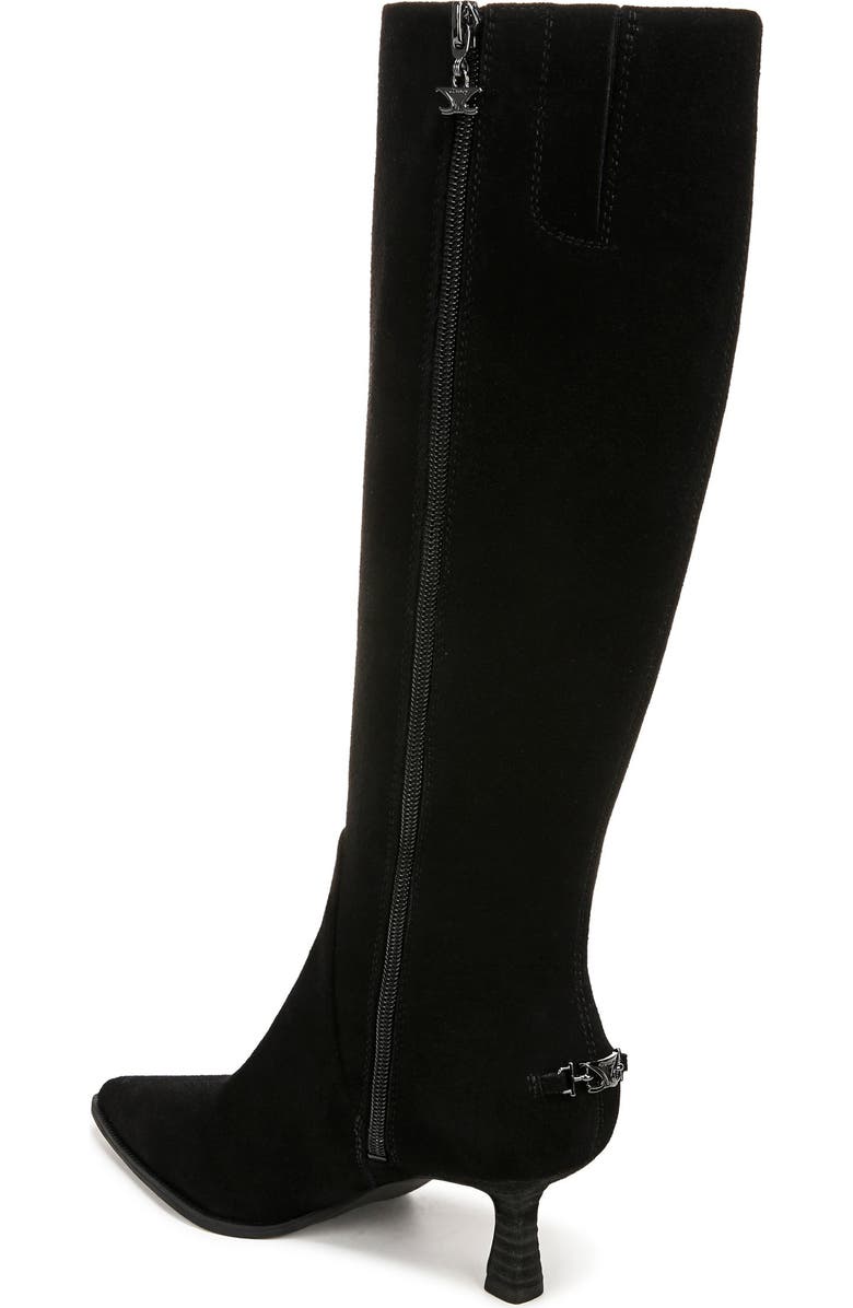 Circus NY by Sam Edelman Yulia Pointy Toe Knee High Boot, Alternate, color, Black Suede