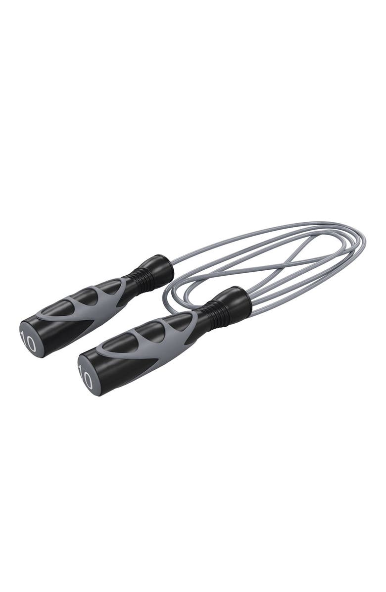 Power Systems Elite Jump Rope, Vinyl Training Rope for Cardio, Fitness & Skipping Exercise, Alternate, color, Black