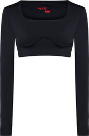 PCFG Free Heaven Long Sleeve Crop Top