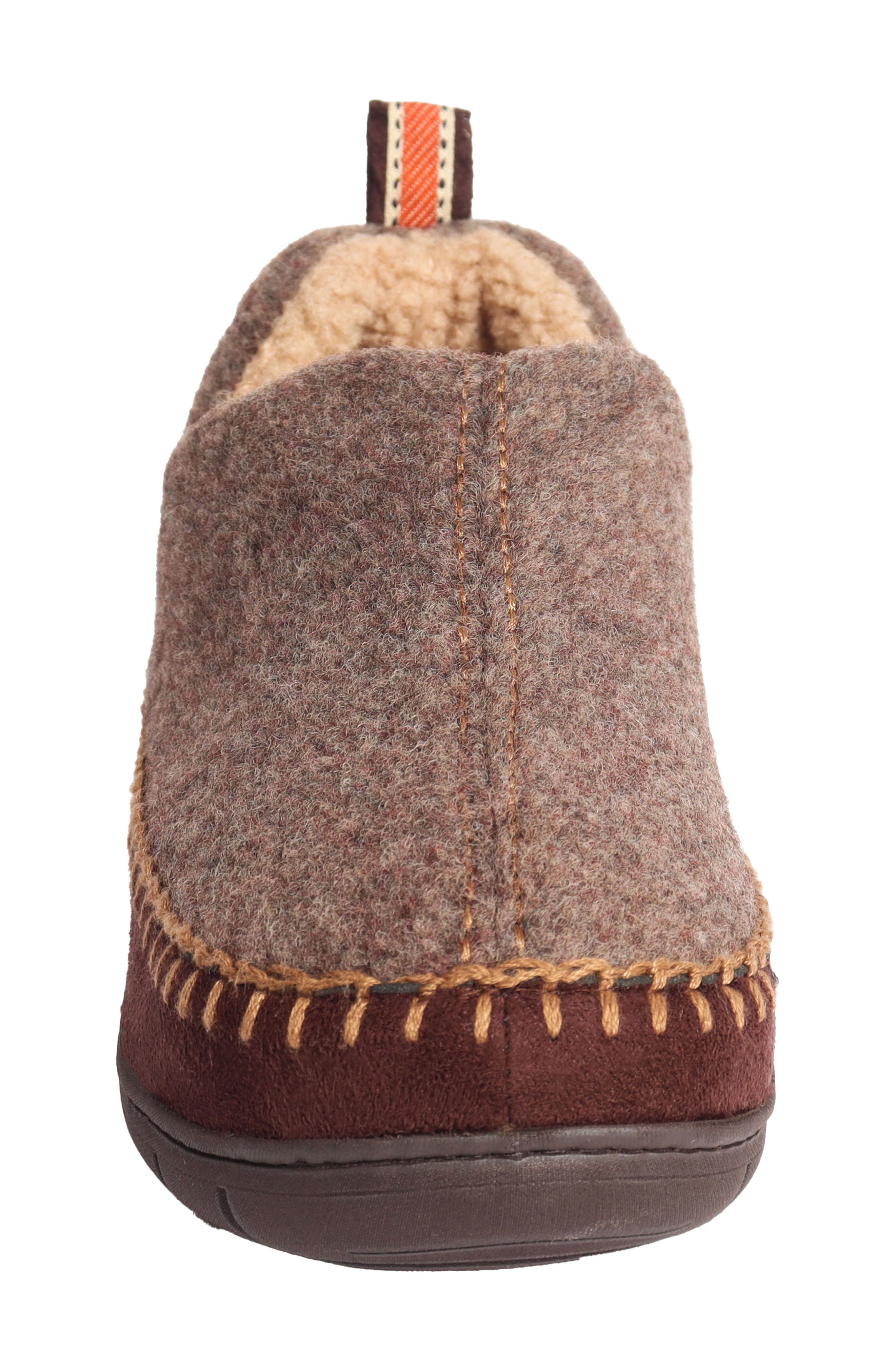 WEATHERPROOF VINTAGE Felted Faux Shearling Lined Bootie Slipper, Alternate, color, 
