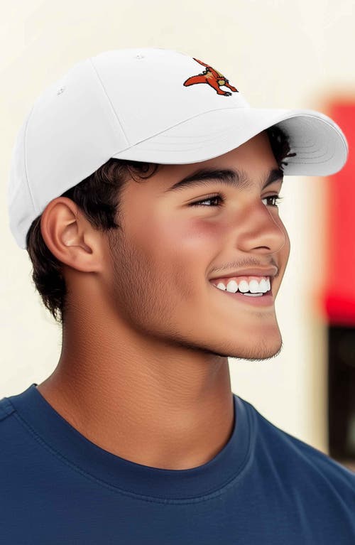 Shop Dalix T-rex Embroidered Casual Cap In White