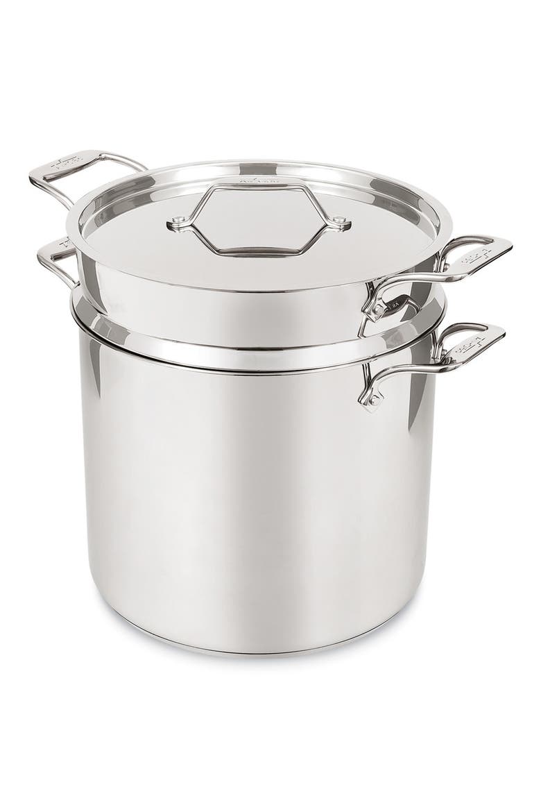 Simply Strain 16-Quart Stainless Steel Multipot with Insert, Main, color, SILVER
