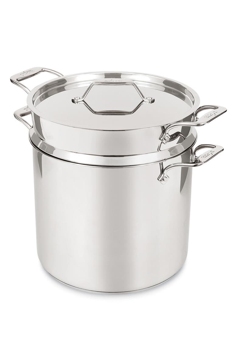 All-Clad Simply Strain 16-Quart Stainless Steel Multipot with Insert, Main, color, Silver