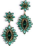 Deepa Gurnani Alianah Crystal Drop Earrings