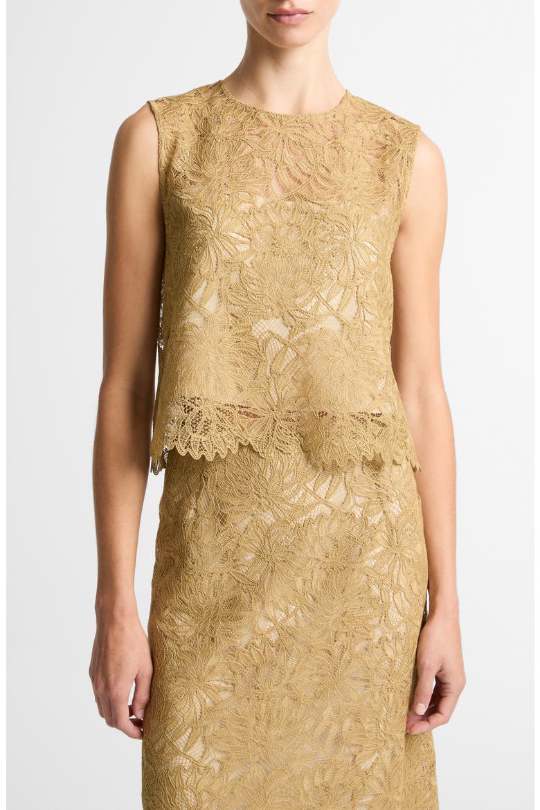 Lace Shell, Main, color, SOFT GOLD