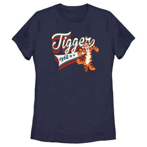 Winnie The Pooh Red, White, And Blue Tigger  Graphic T-shirt In Blue