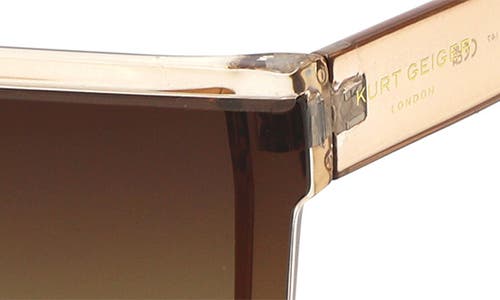 Kurt Geiger London 99mm Gradient Flat Top Sunglasses In Brown