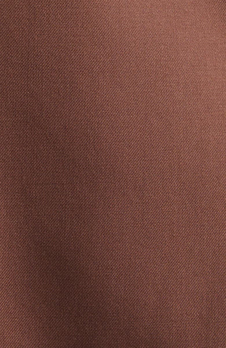 Saint Laurent Double Breasted Wool Gabardine Blazer, Alternate, color, Brun Girofle