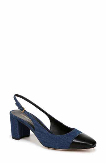 Veronica Beard Cecile Cap Toe Slingback Pump