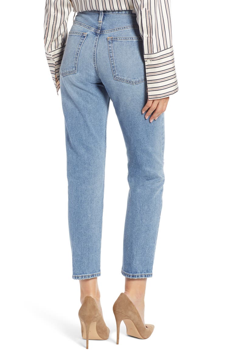 Cigarette Jeans (Nordstrom Exclusive), Alternate, color, LIGHT INDIGO WASH