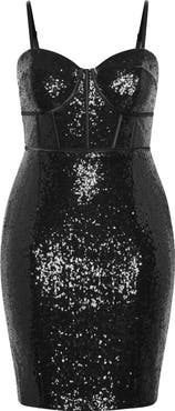 City Chic Lia Sequin Dress