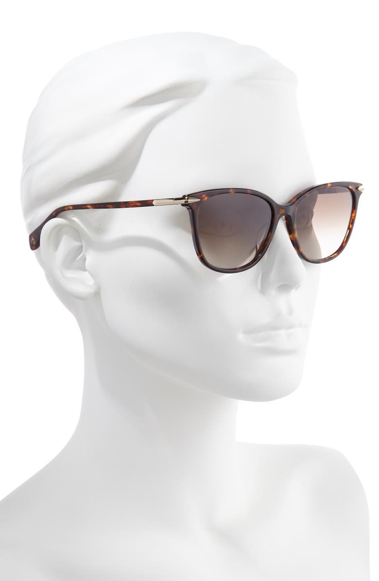 rag & bone 55mm Cat Eye Sunglasses, Alternate, color, 