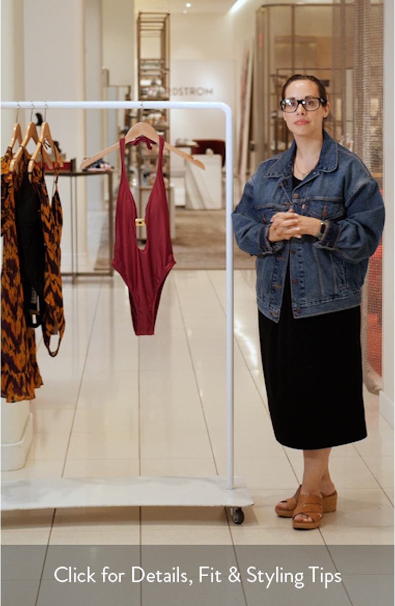 Liza Cutout One-Piece Swimsuit, sales video thumbnail