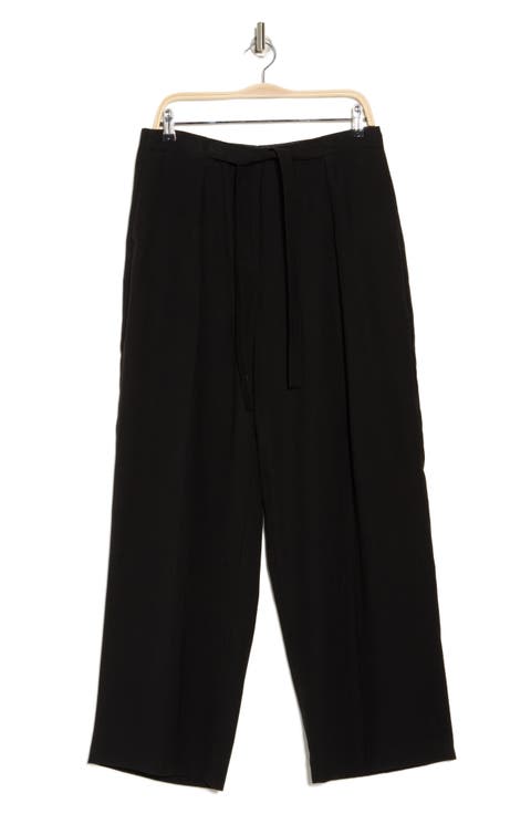 Tie Front Twill Pants