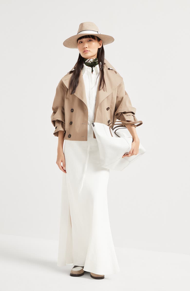 Brunello Cucinelli Twill dress with monili, Alternate, color, 