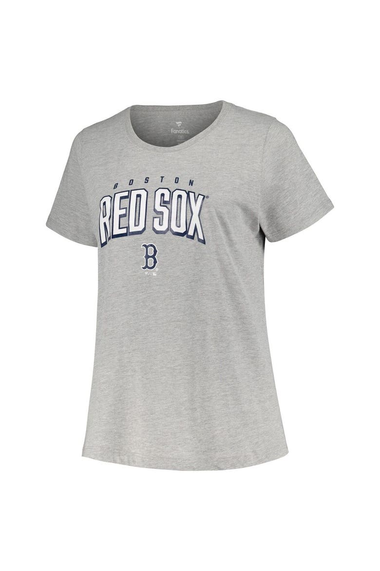 Women's Profile Black/Heather Gray Boston Red Sox Plus Size T-Shirt Combo Pack, Alternate, color, Black
