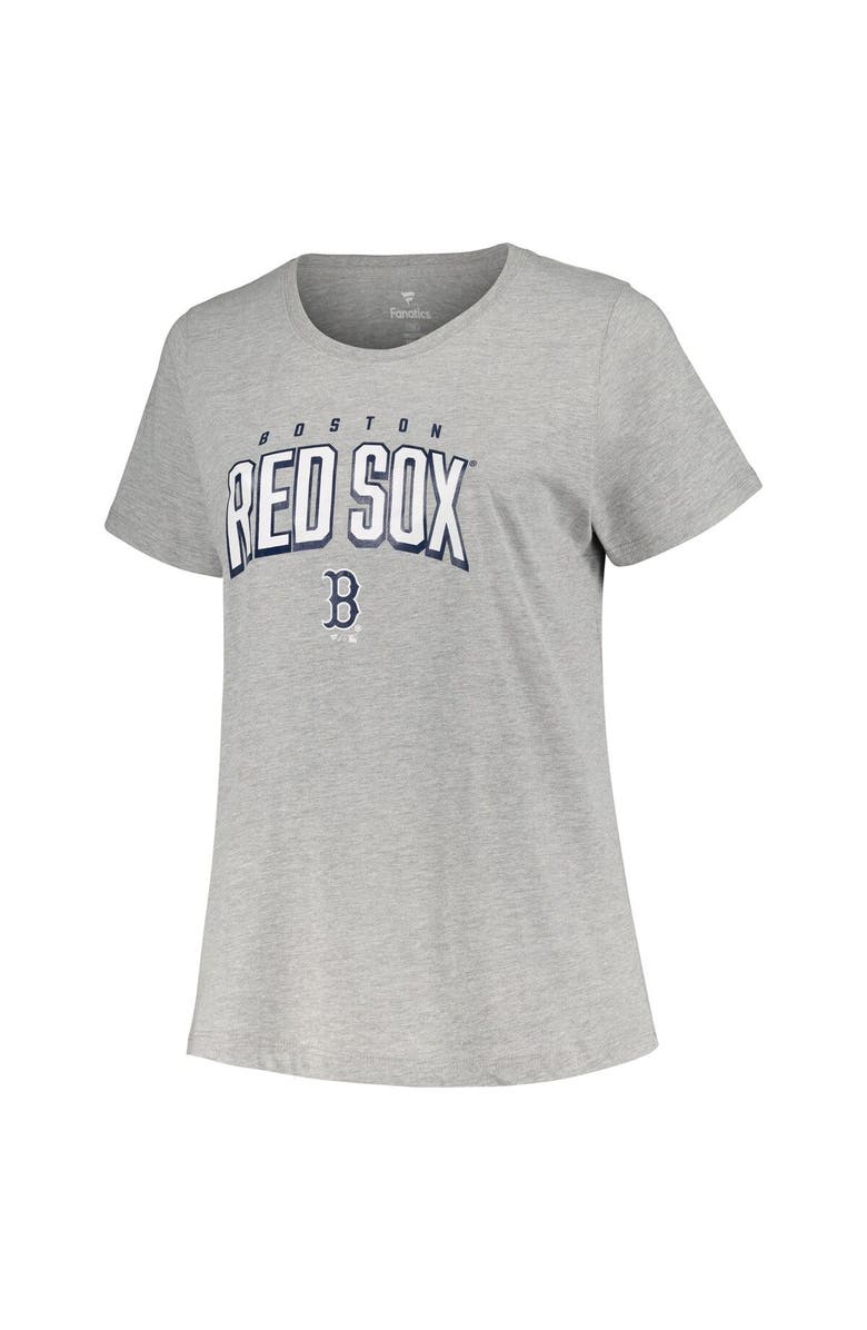 PROFILE Women's Profile Black/Heather Gray Boston Red Sox Plus Size T-Shirt Combo Pack, Alternate, color, Black