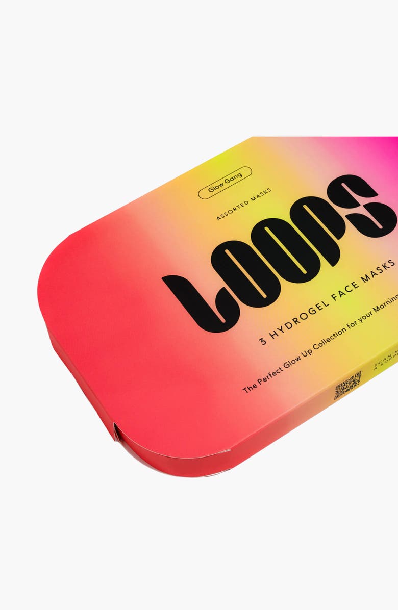 LOOPS Glow Gang 3-Pack Face Masks, Alternate, color, Glow Gang
