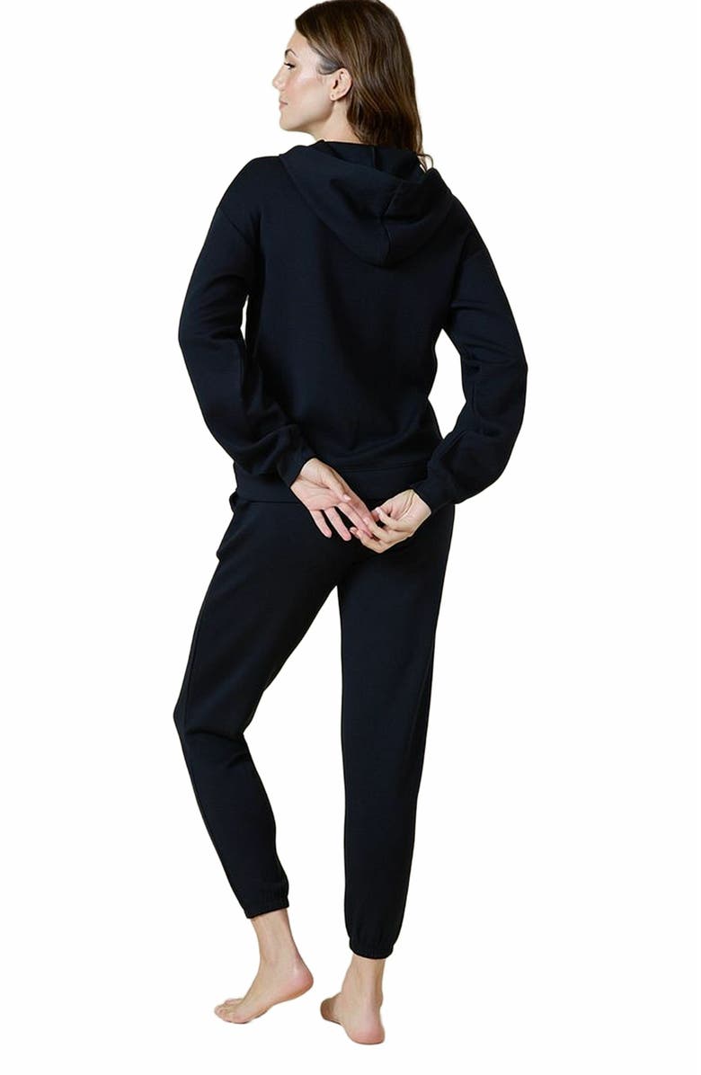 Softies Athleisure DreamTech Oversize Hoodie Lounge Set, Alternate, color, Black