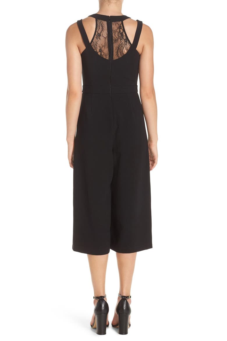 Culotte Jumpsuit, Alternate, color, BLACK