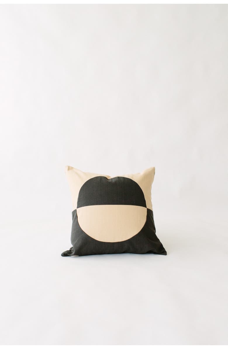 Loom Imports Blue Moon Pillow, Alternate, color, Black + White