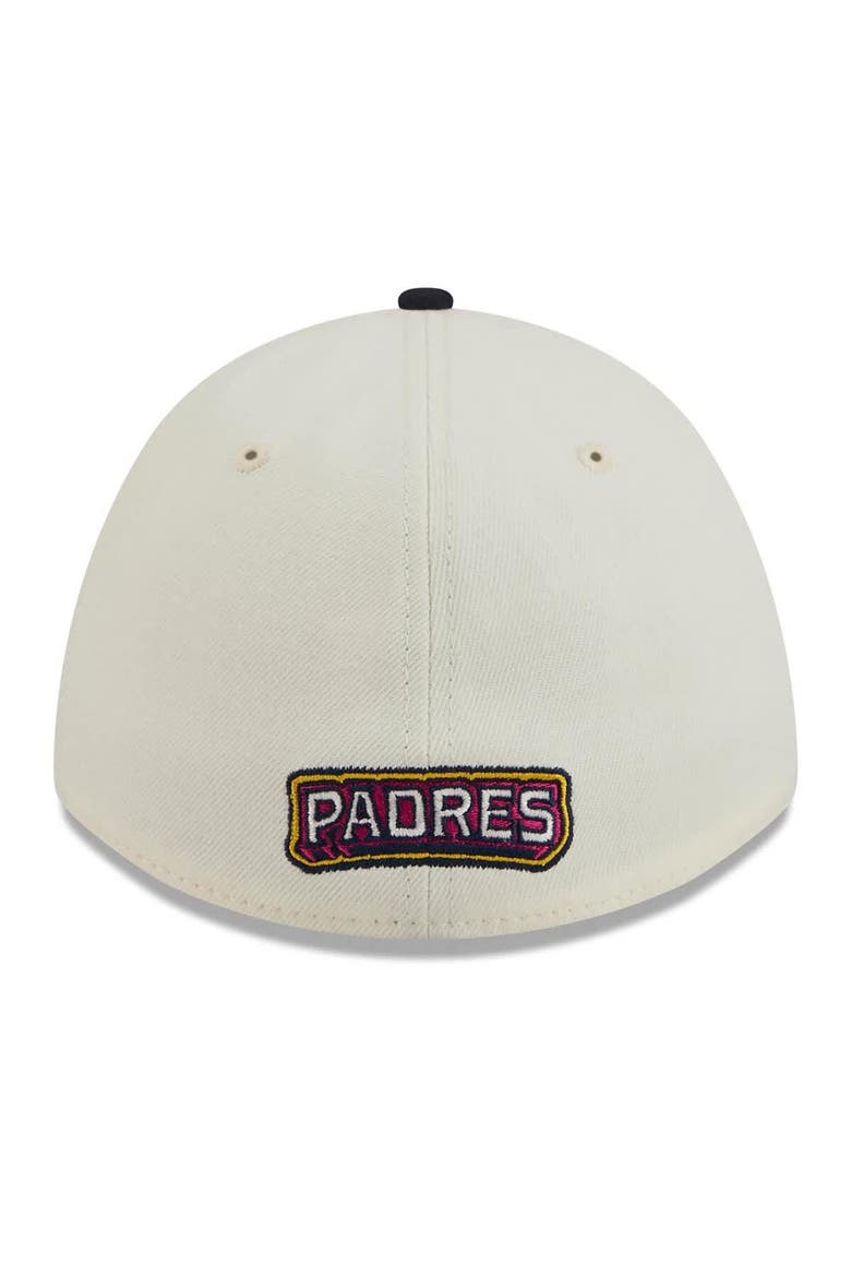 Men's New Era Cream/Obsidian San Diego Padres 2026 City Connect M-Crown 39THIRTY Flex Hat, Alternate, color, Cream