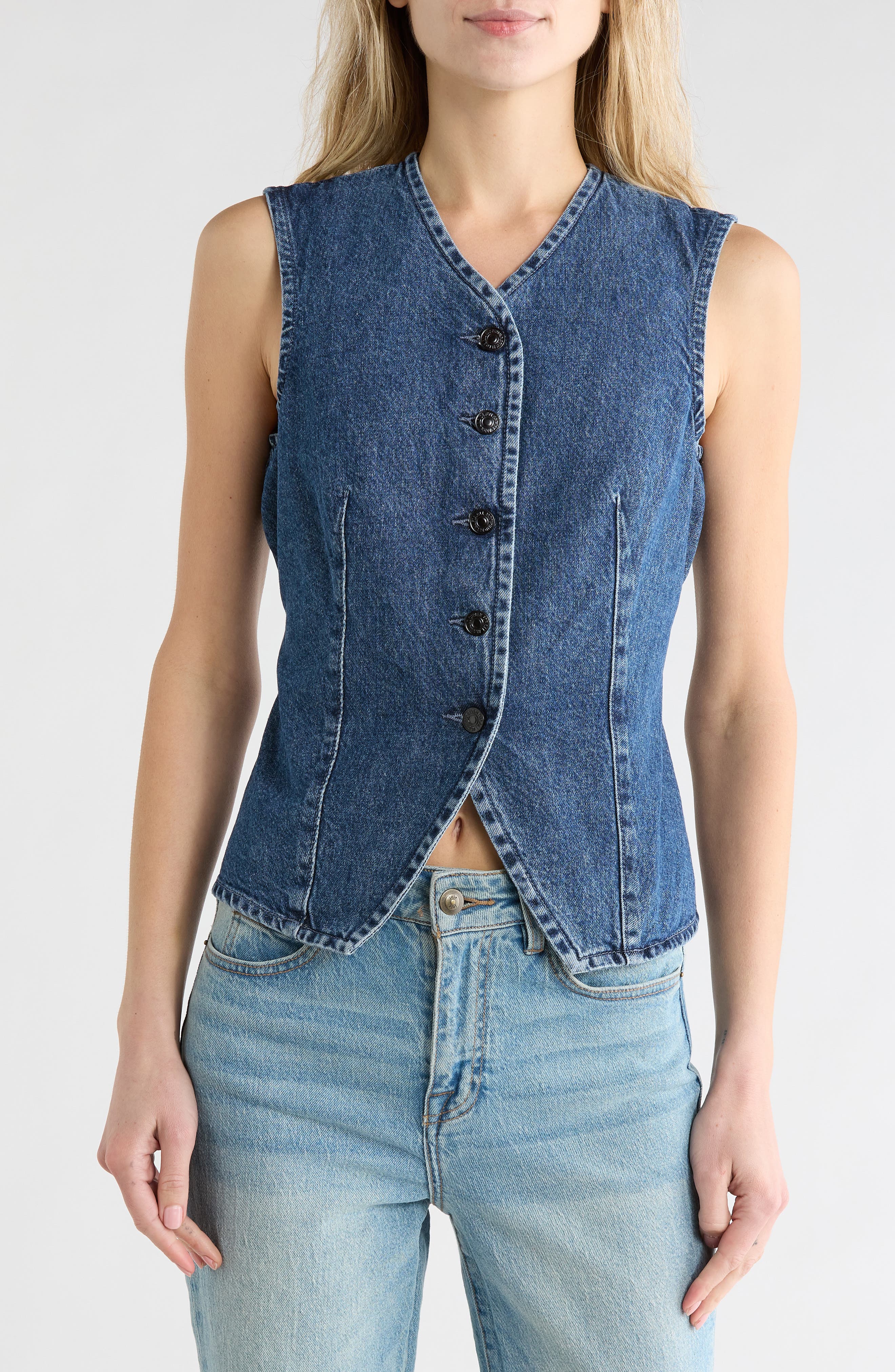 7 For All Mankind Denim Vest