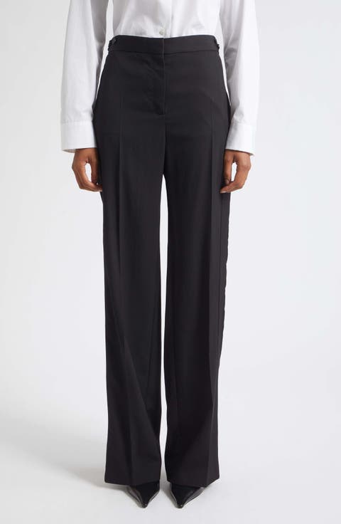 Slim Fit Wool Tuxedo Pants