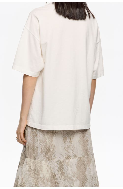 Bimba Y Lola Logo Tie T-shirt In White