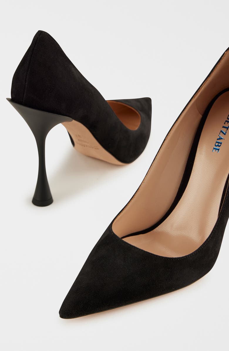 BETZÁBE Thalia Pointed Toe Pump, Alternate, color, Black Suede
