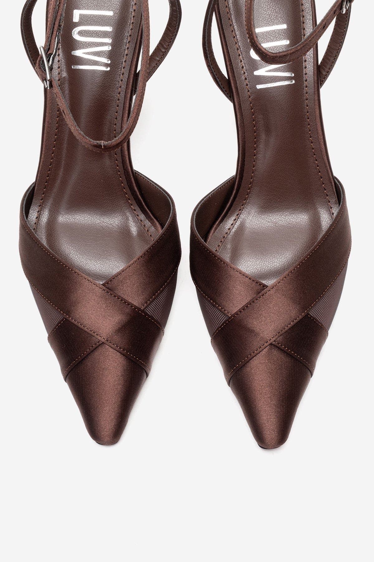 Estela Stiletto Pump, Alternate, color, Brown