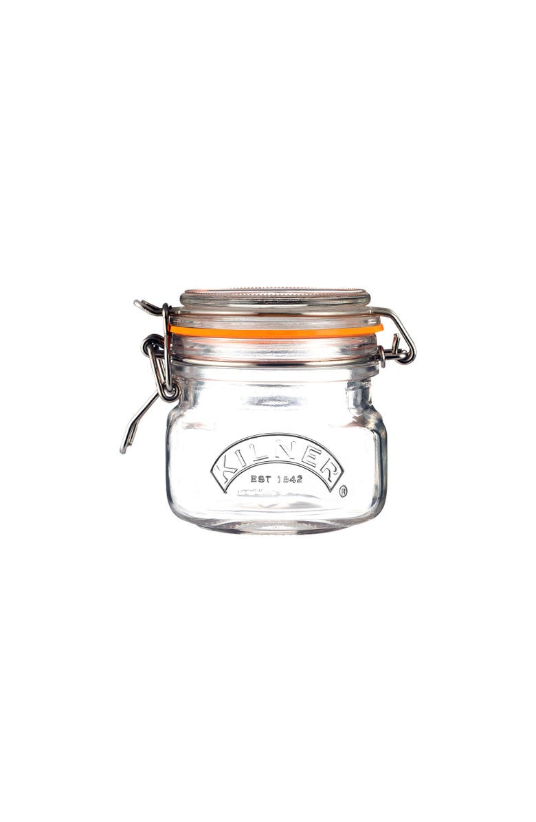 Kilner Square Clip Top Jar for Canning and Food Storage, Main, color, 4.5 In