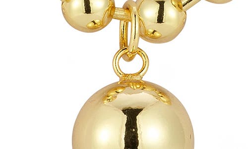 Chloe & Madison Chloe And Madison Ball Pendant Ball Chain Necklace In Gold
