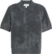 Nordstrom Brushed Cashmere Polo Sweater