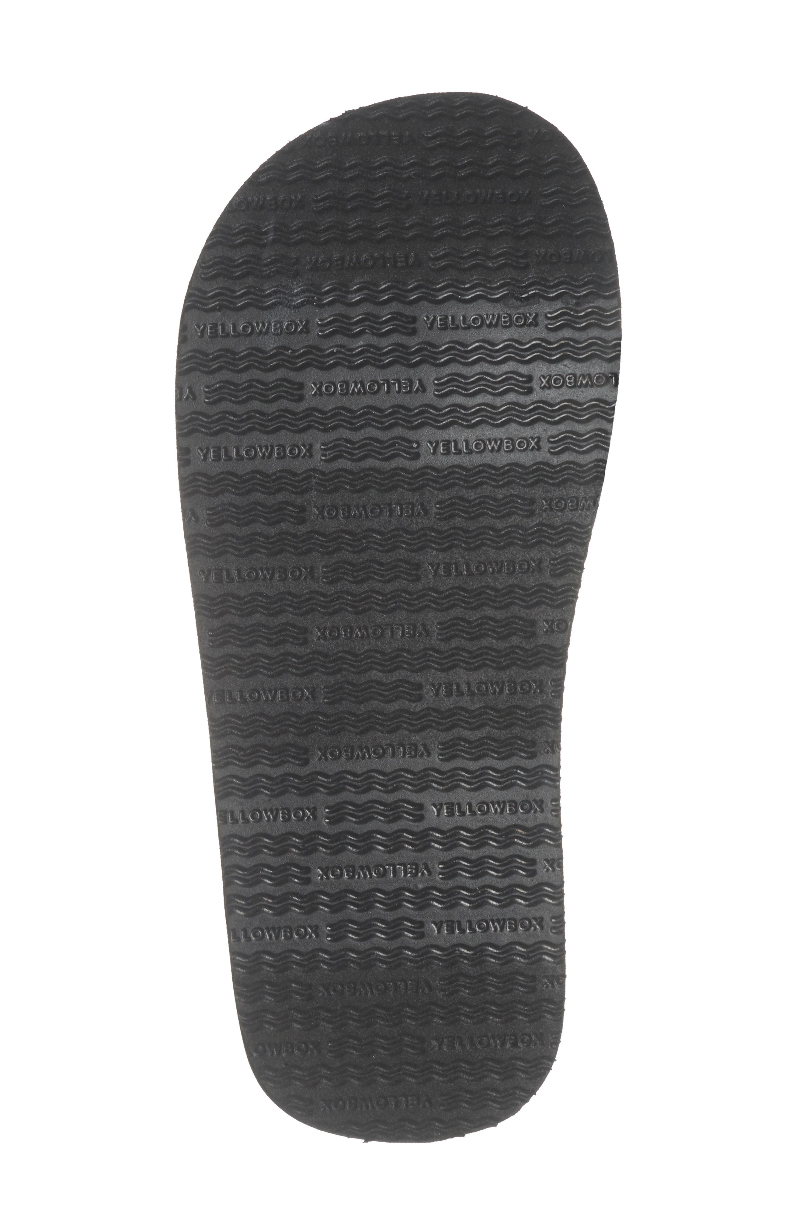 Yellow Box Premium Soleil Flip Flop Sandal, Alternate, color, White Silver