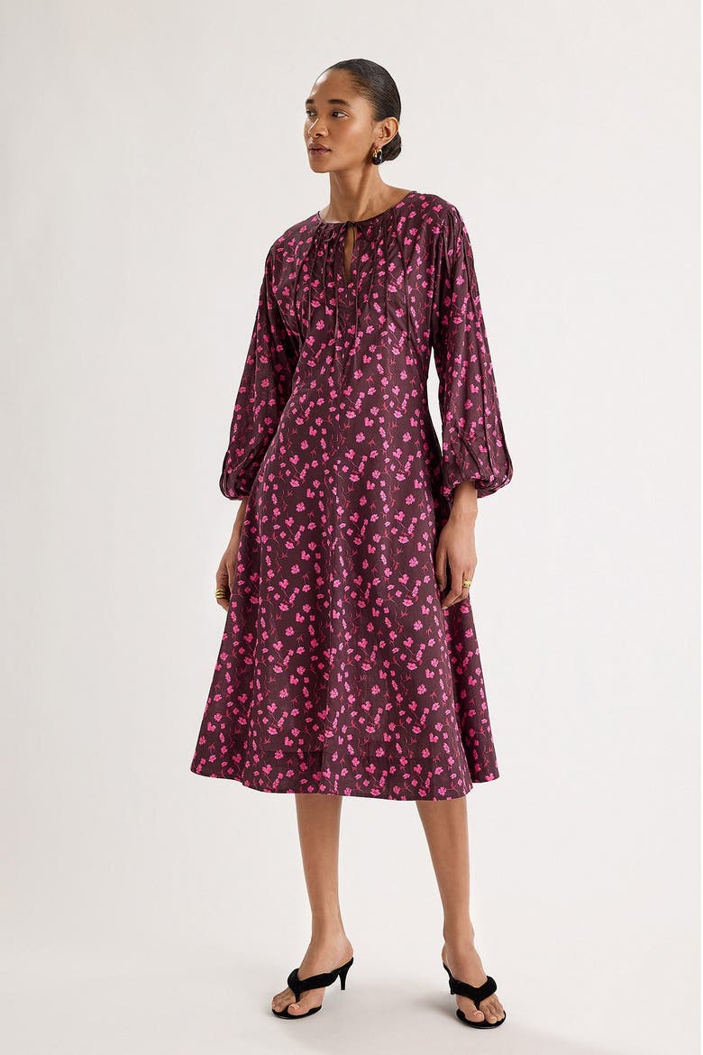 Sombra Dress, Alternate, color, Berry Floral Print