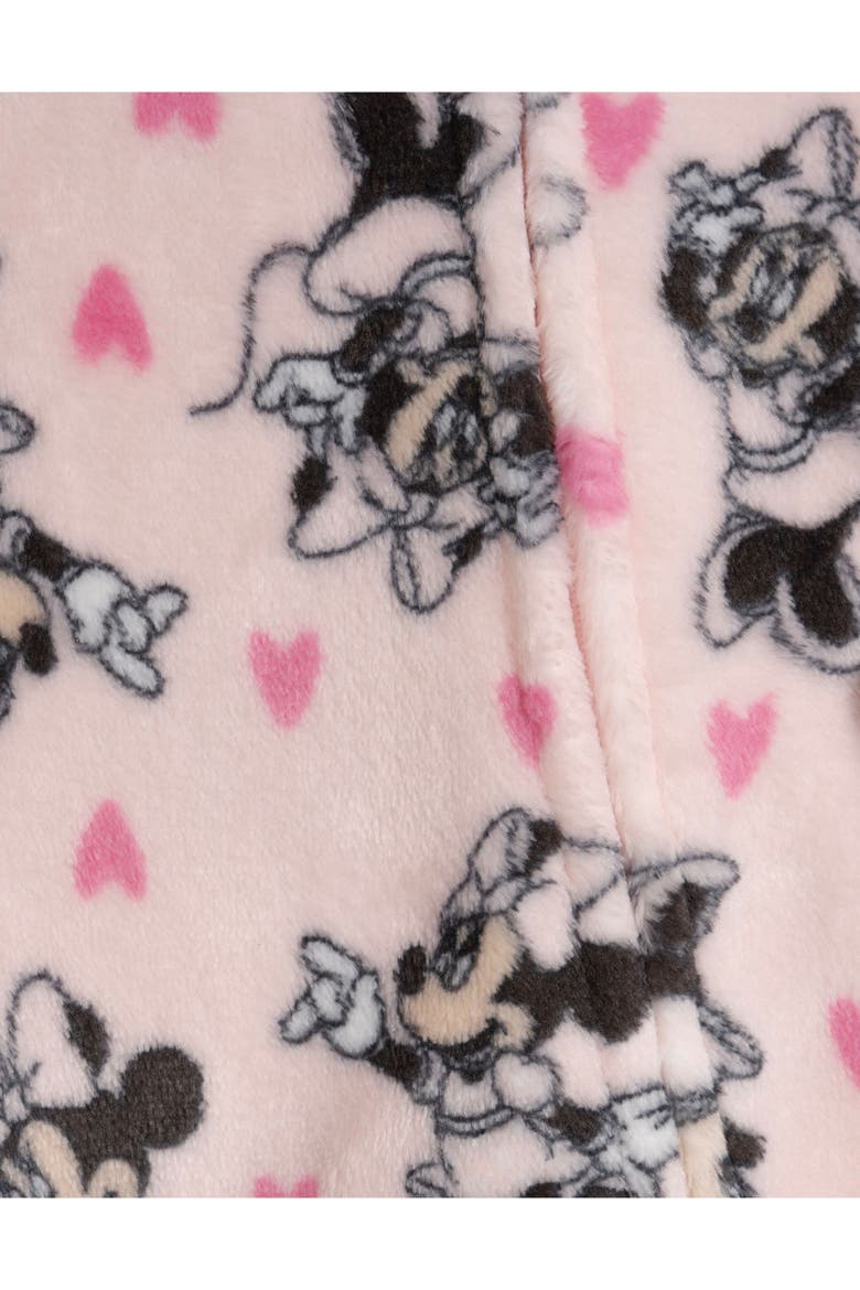 Minnie Mouse Fleece Footed Sleep N Play, Alternate, color, Light Pink Minnie