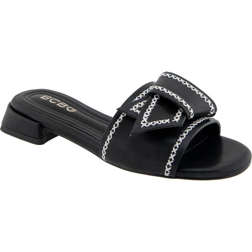 Bcbg Amora Slide Sandal In Black