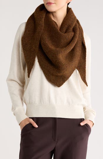 Steve Madden Solid Triangle Scarf In Brown