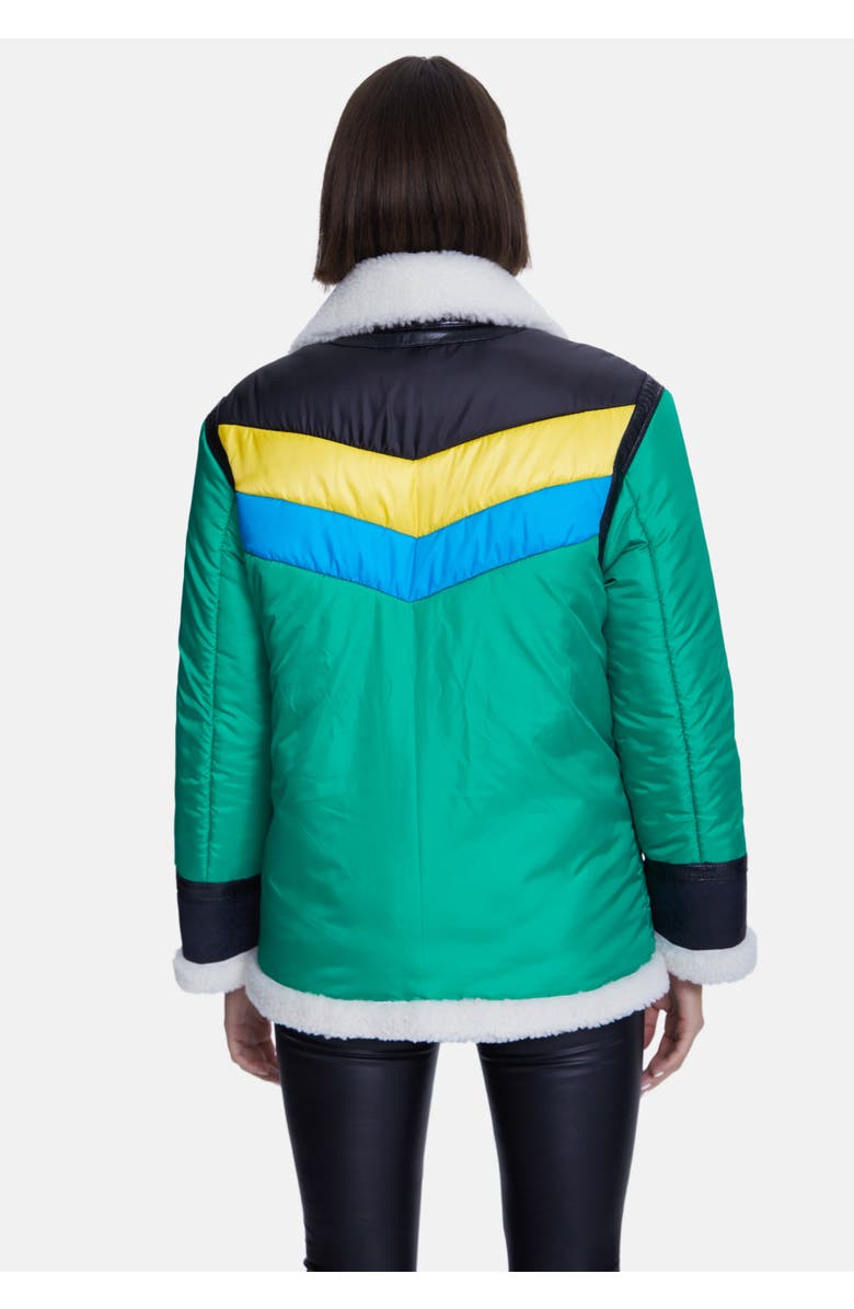 Furniq UK Clarissa Sheepskin Coat, Alternate, color, Black