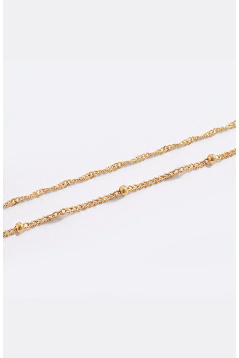 Singapore Twist and Satellite Chain Bracelet Bundle, Alternate, color, Gold