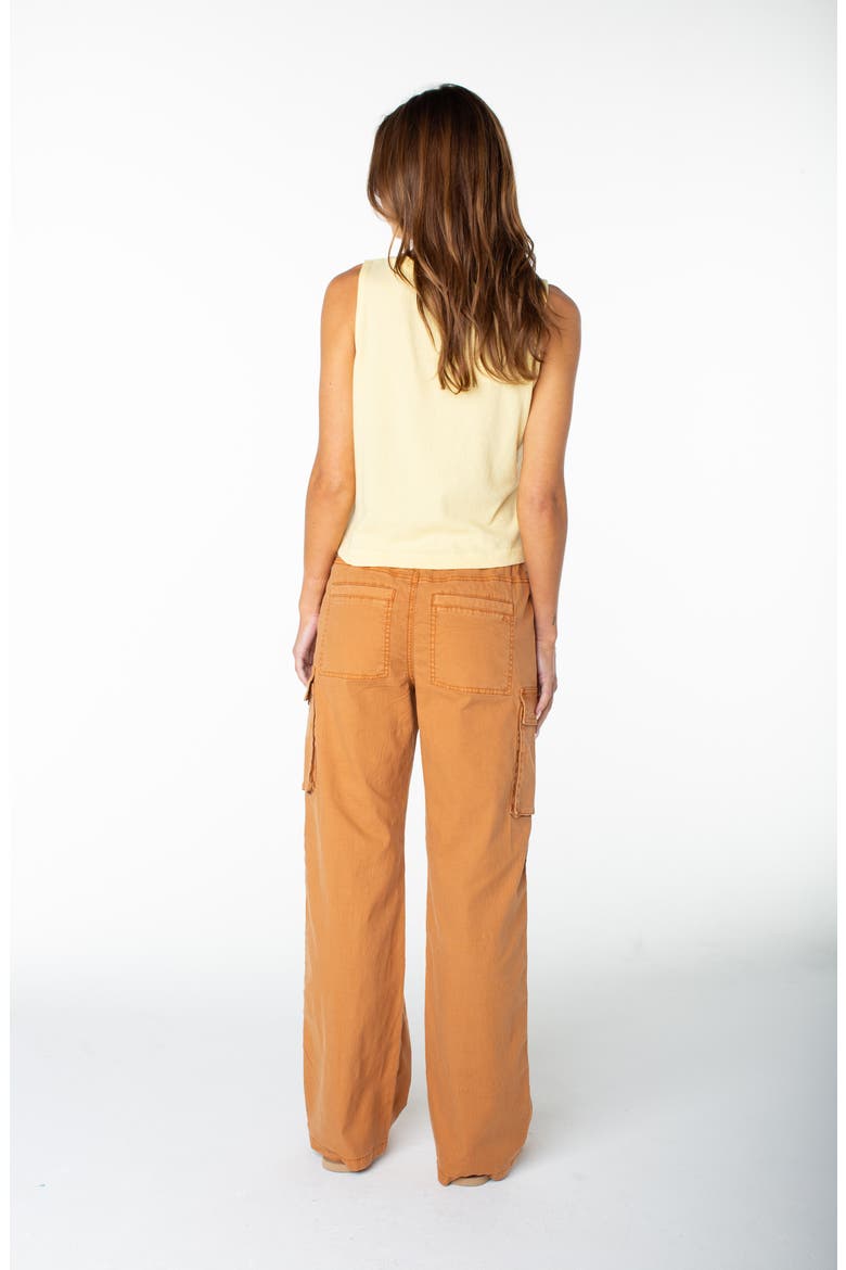 A La Cargo Drawstring Pants, Alternate, color, BRAN