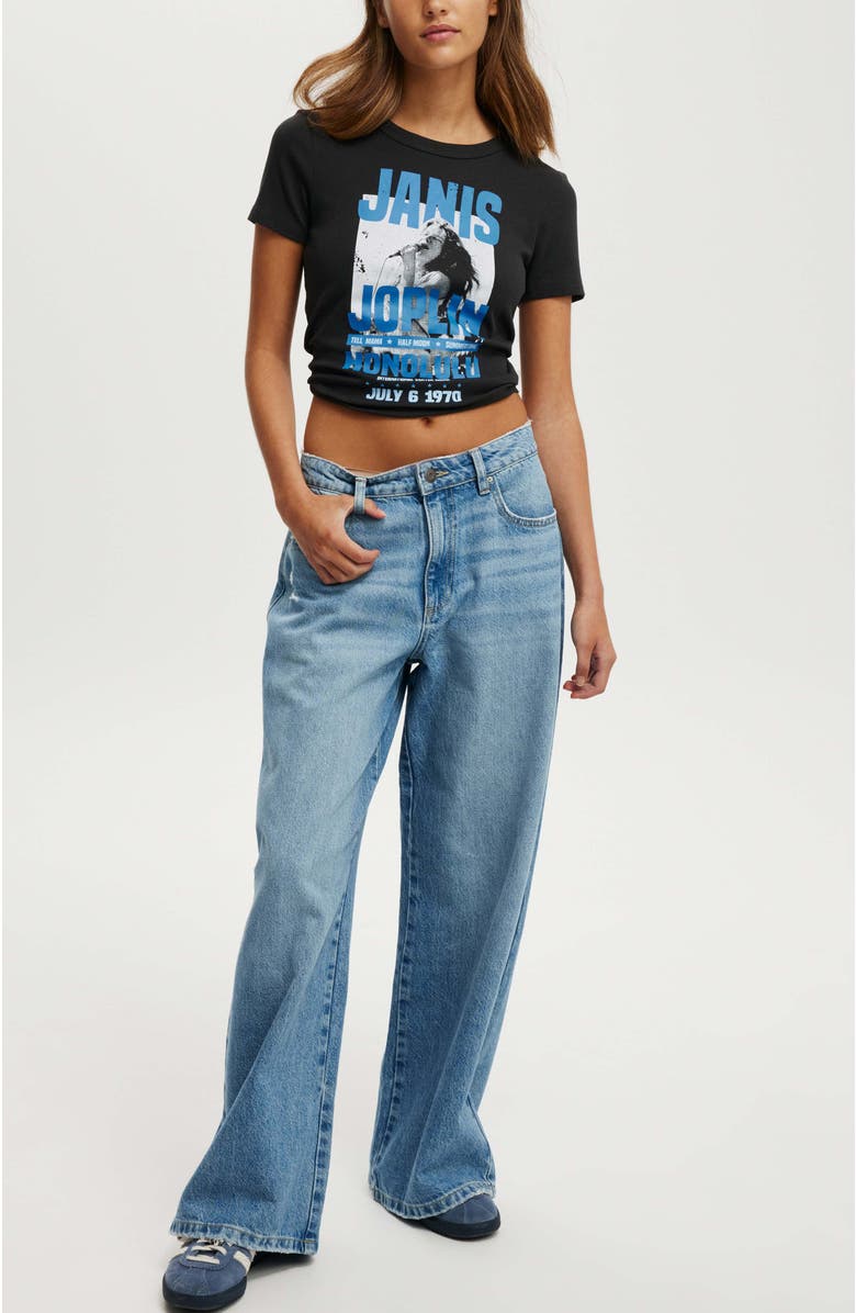 Cotton On Women's Fitted Lcn Graphic Longline Tee, Alternate, color, 