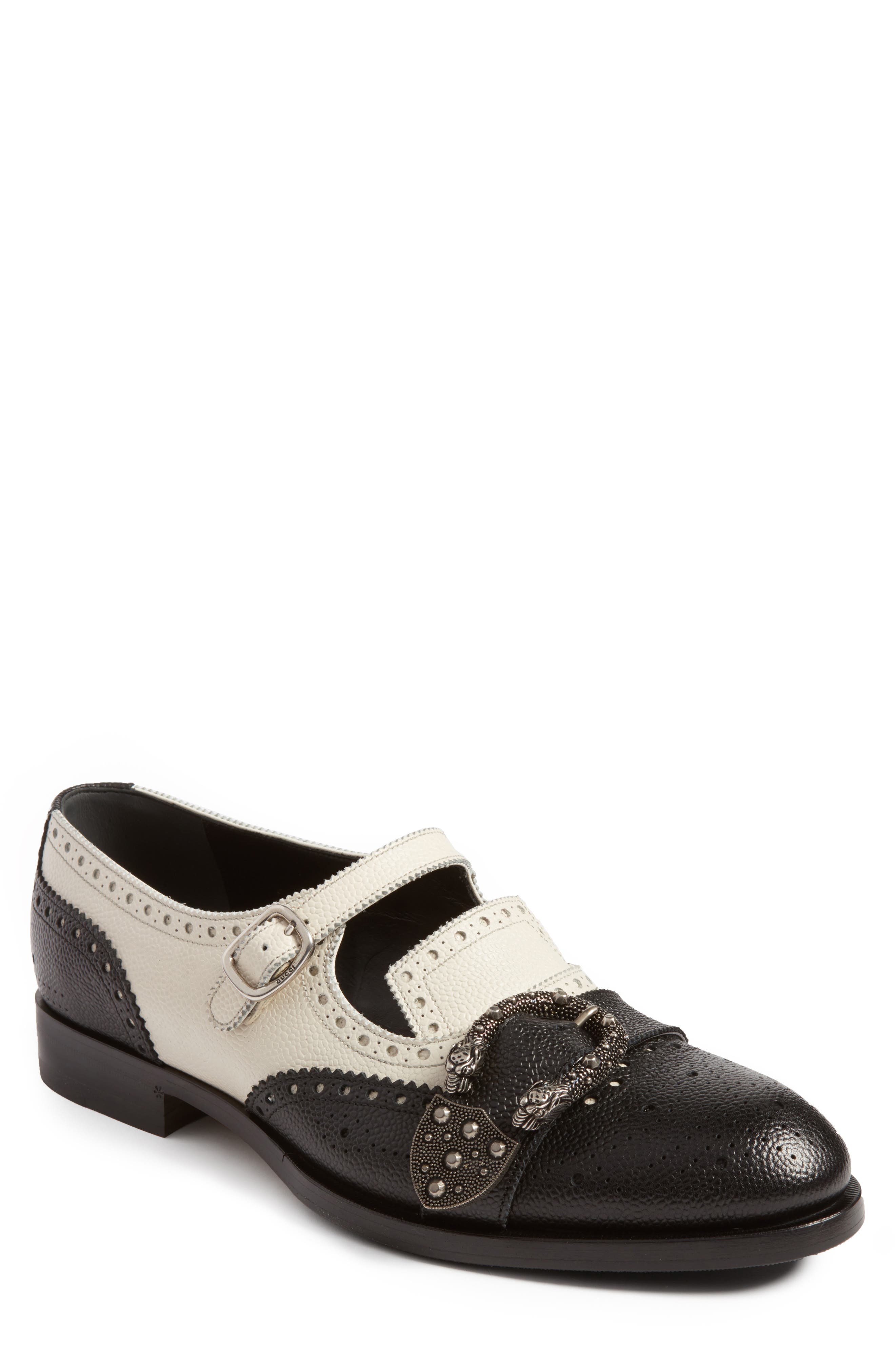 Gucci men queercore studded brogue monk shoes Gucci Men main image 3
