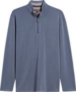 Johnston & Murphy Vintage Wash Quarter Zip Top
