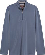 Johnston & Murphy Vintage Wash Quarter Zip Top